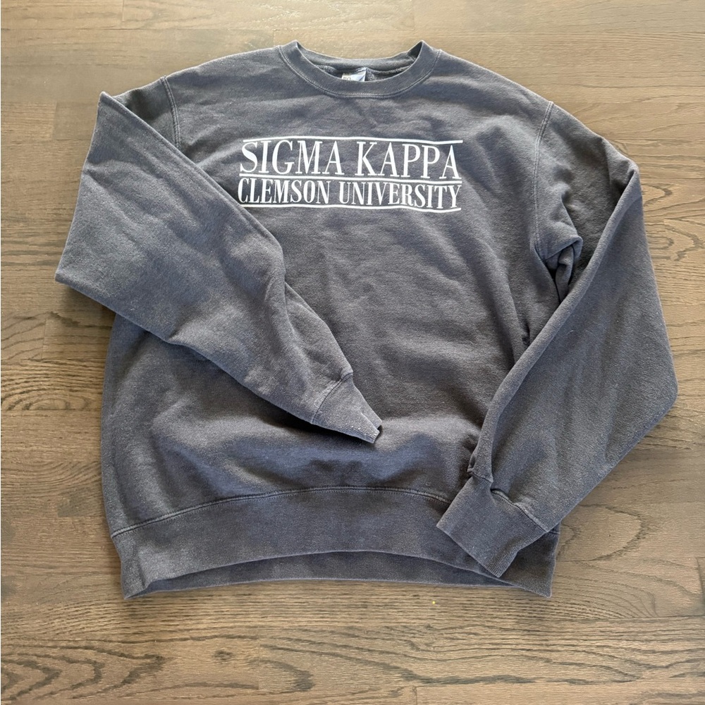 Gray Sigma Kappa Clemson University Sweater